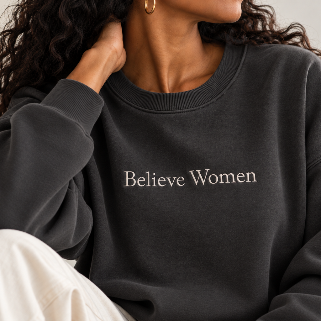 Believe Women Vintage Crewneck