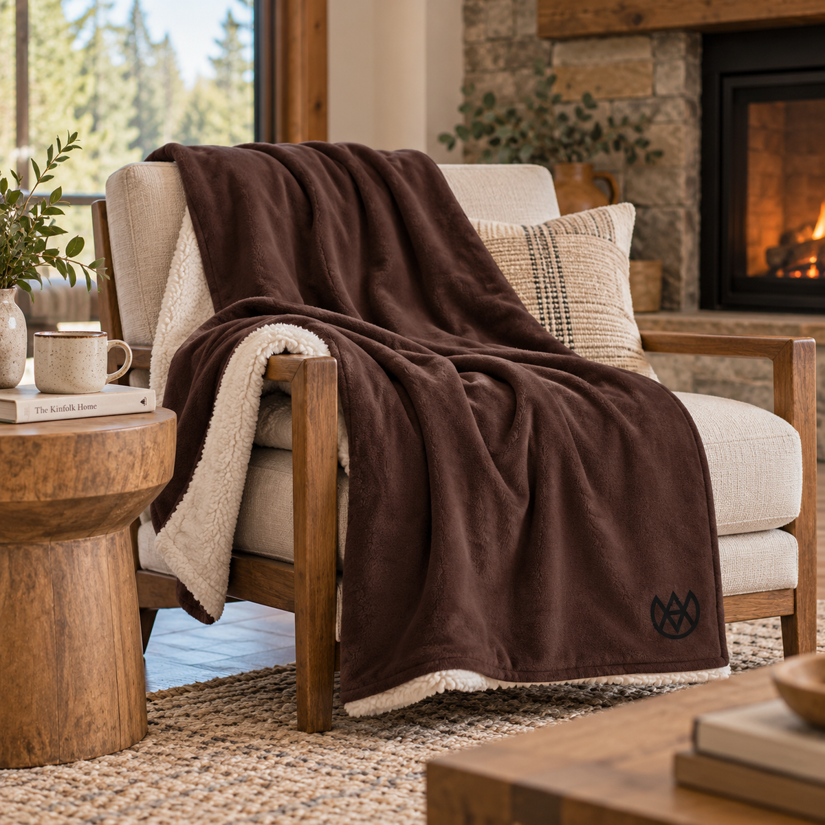 Mountain Lodge Sherpa Blanket