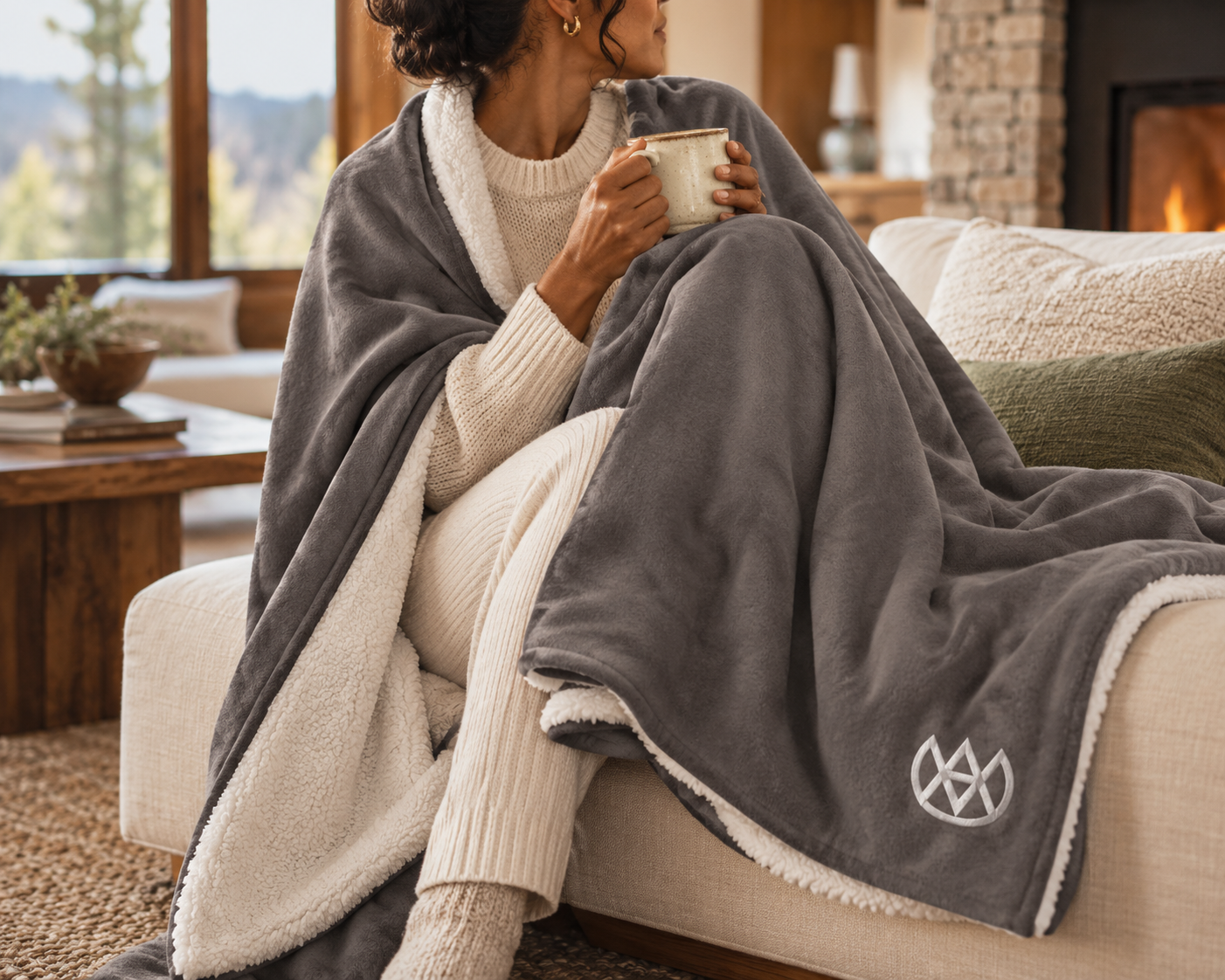 Mountain Lodge Sherpa Blanket Secondary image