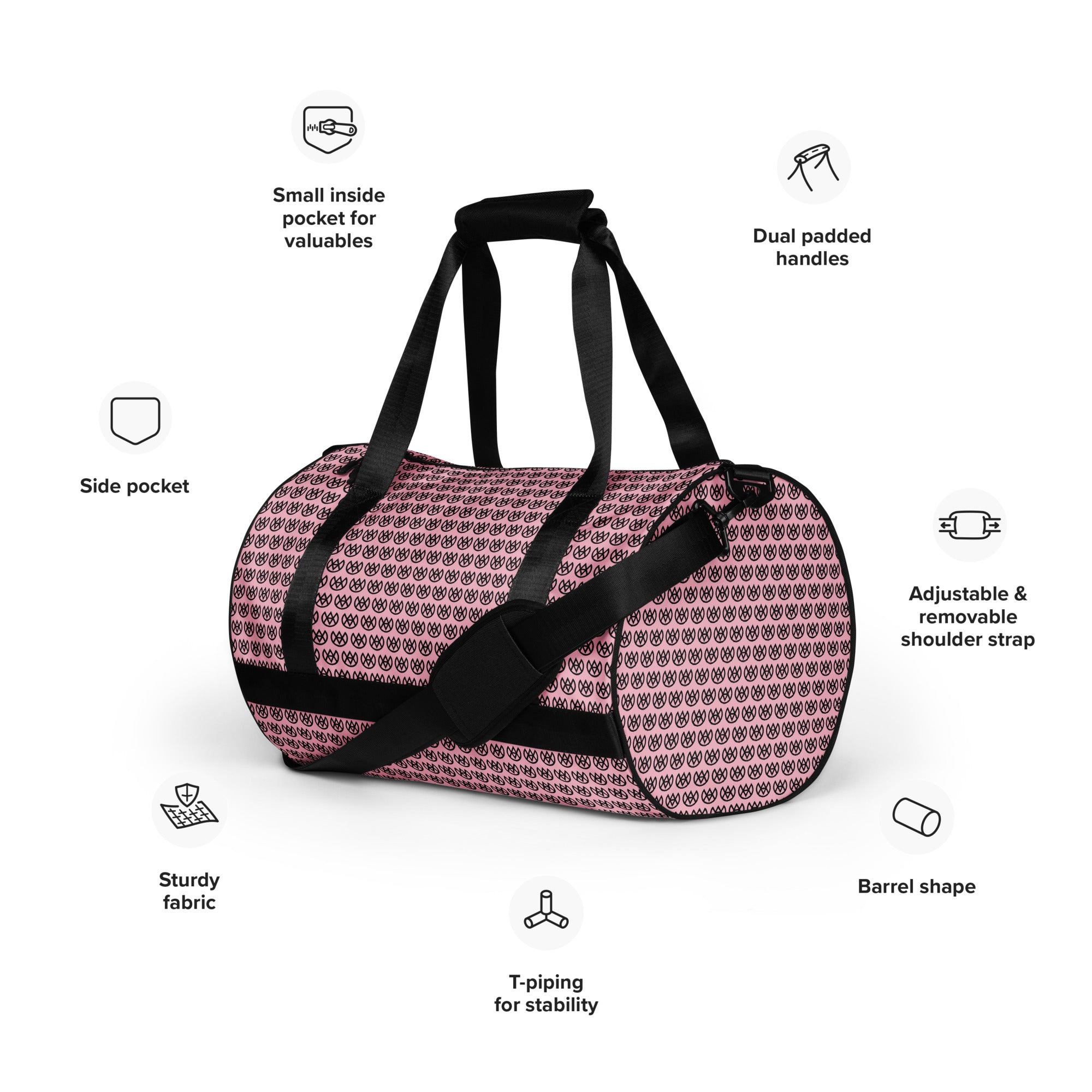 Bolsa de lona Signature French Rose
