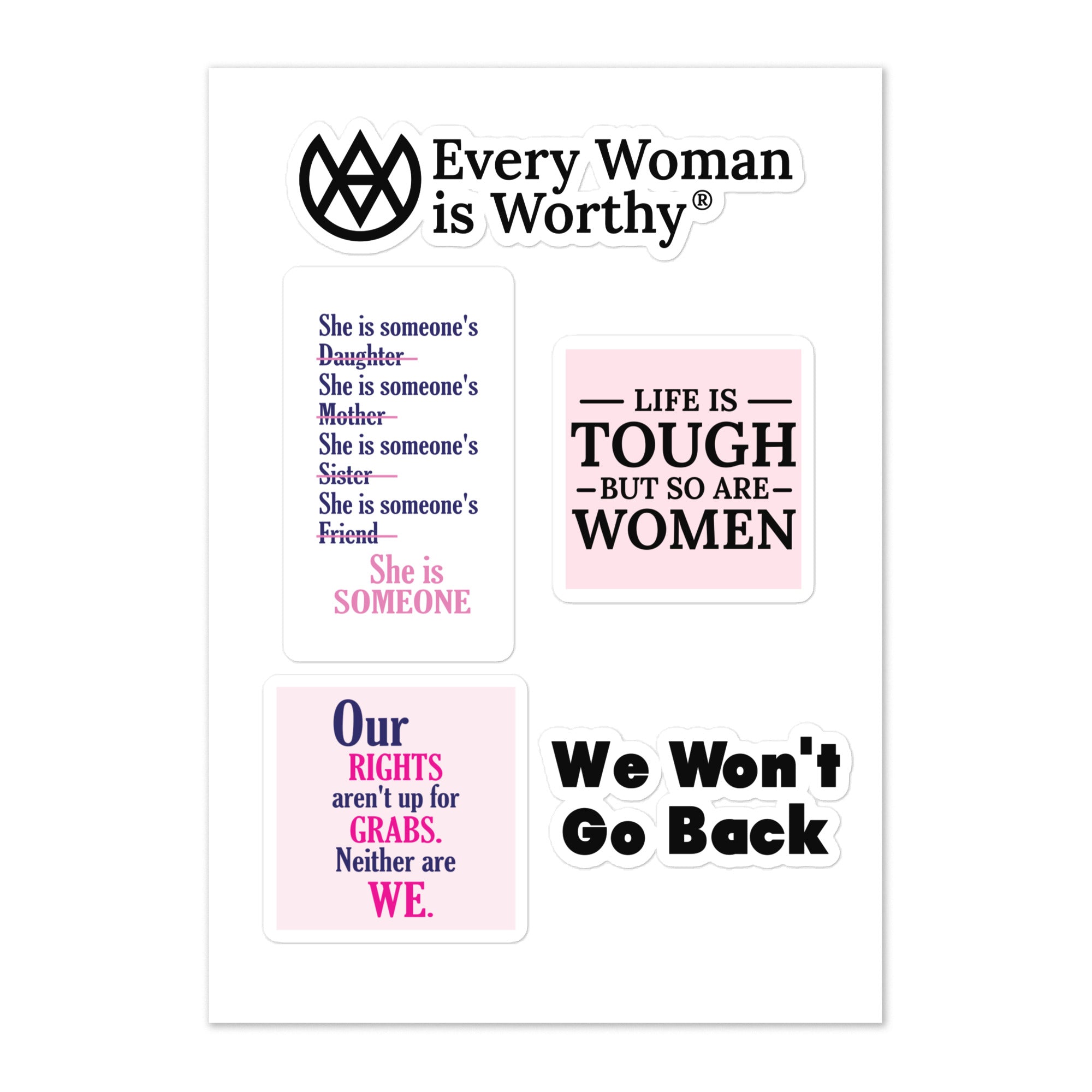 Women's Rights Sticker Sheet Main image