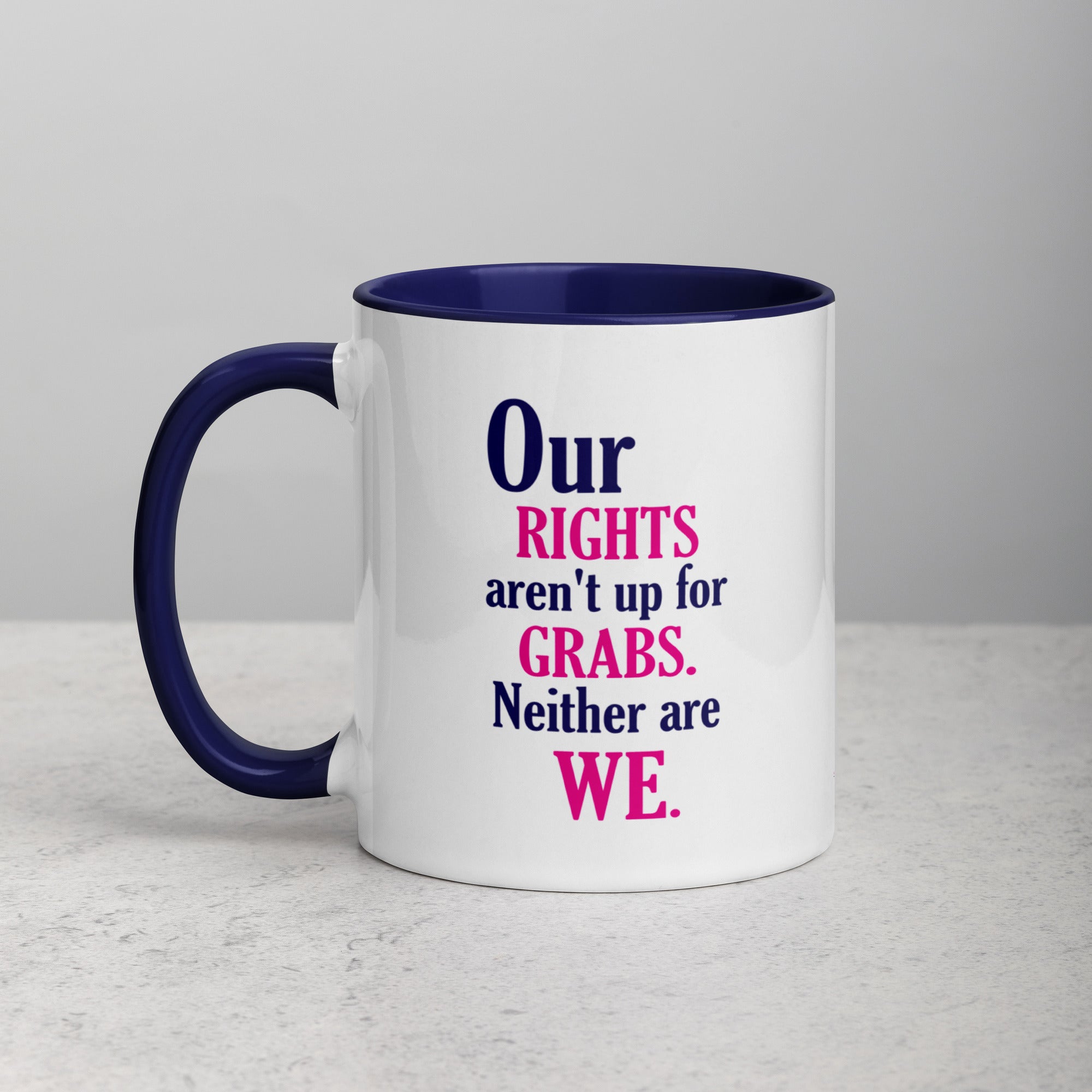 Taza "Nuestros derechos no son negociables" Imagen secundaria del producto