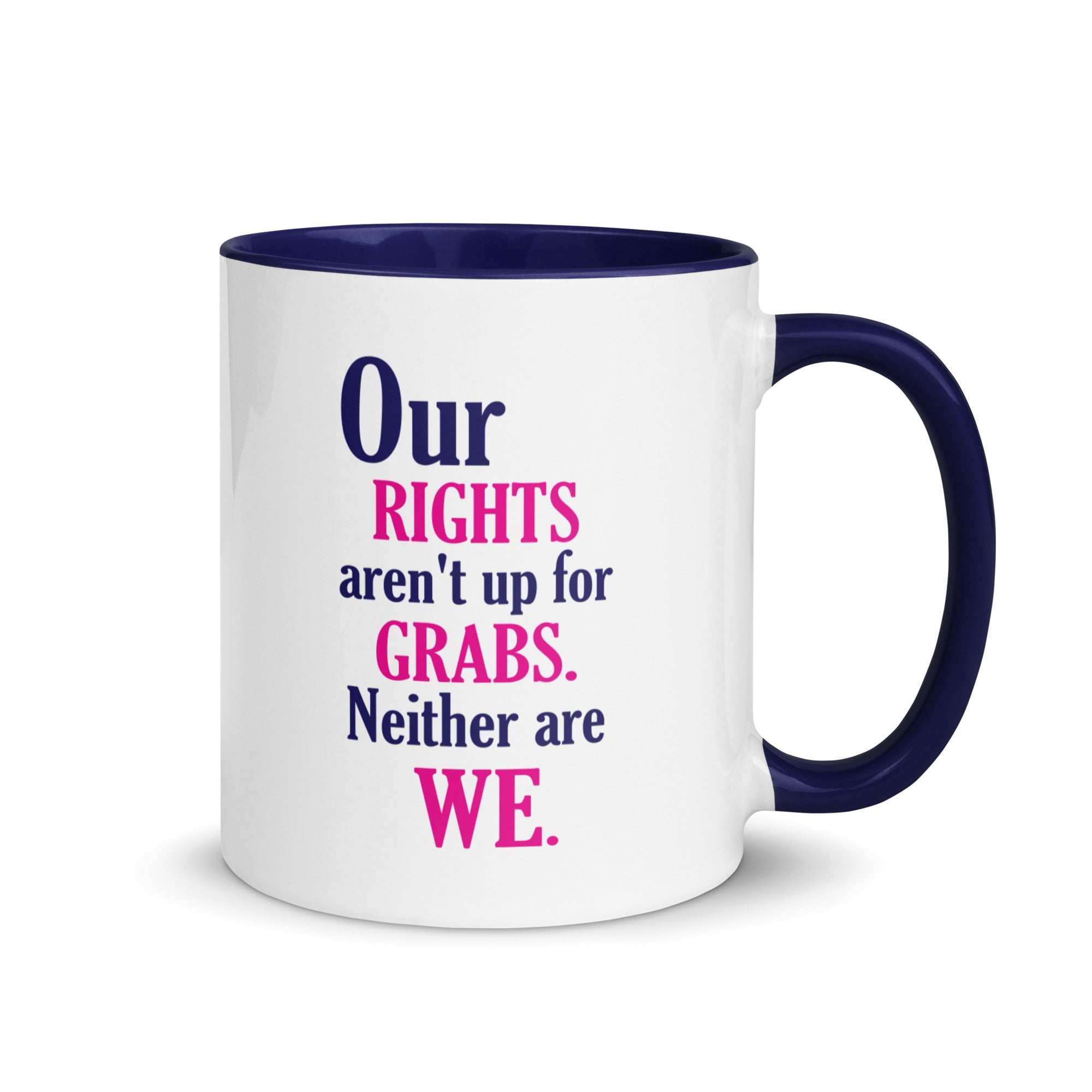 Taza "Nuestros derechos no son negociables" Imagen principal del producto