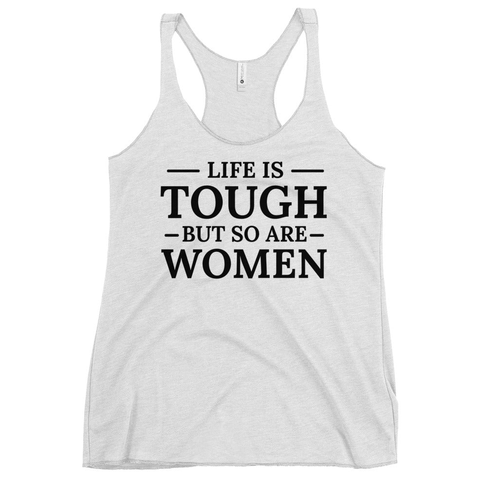 Camiseta de tirantes estilo nadadora "Mujeres fuertes"
