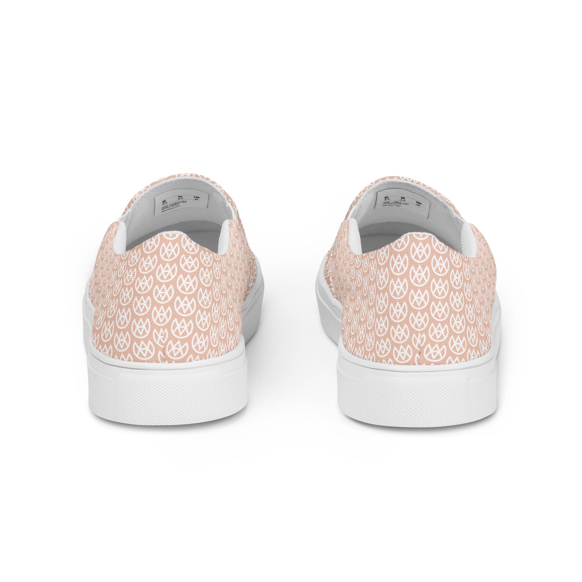 Soft Peony Canvas Slip-ons