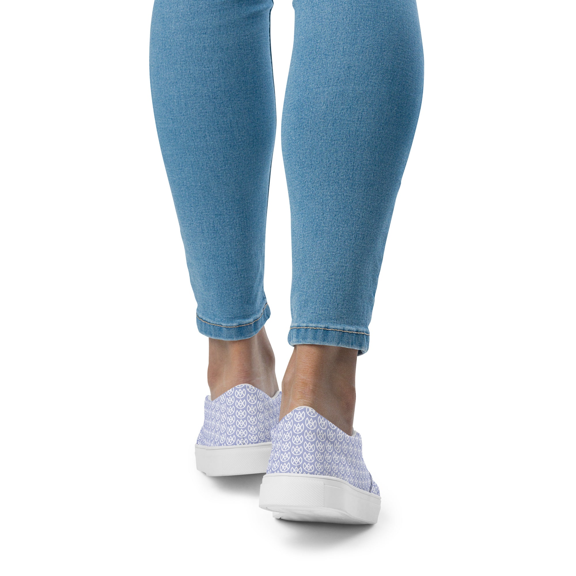 Blue Mirage Canvas Slip-ons