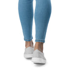 Blassplatinfarbene Canvas-Slipper
