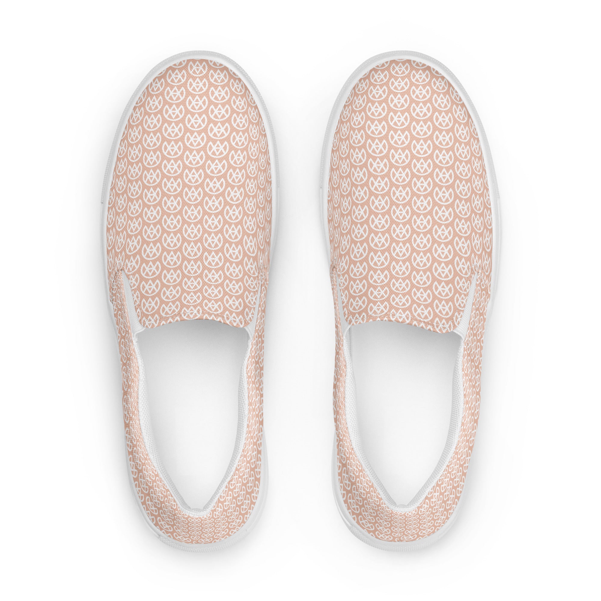 Soft Peony Canvas Slip-ons