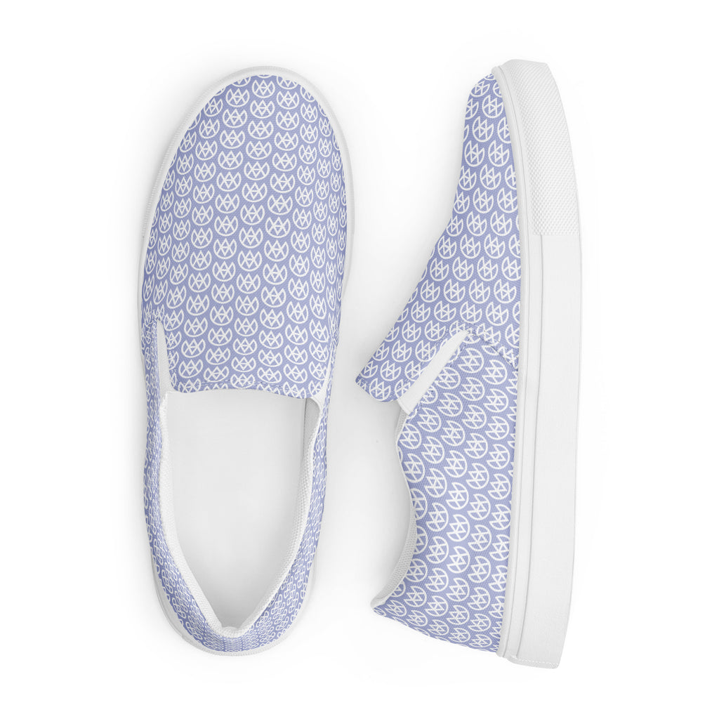 Blue Mirage Canvas Slip-ons