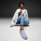 Blue Mirage Canvas Slip-ons