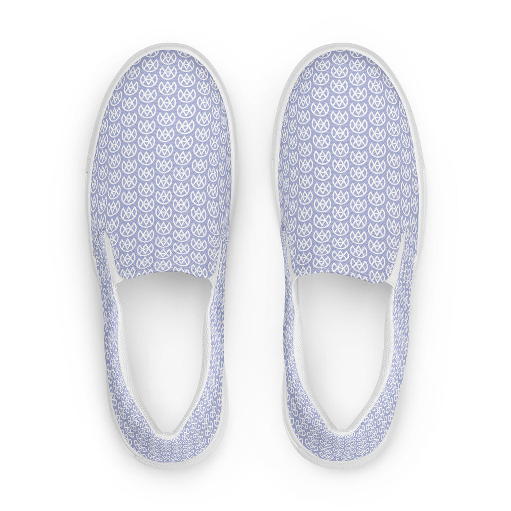 Blue Mirage Canvas Slip-ons