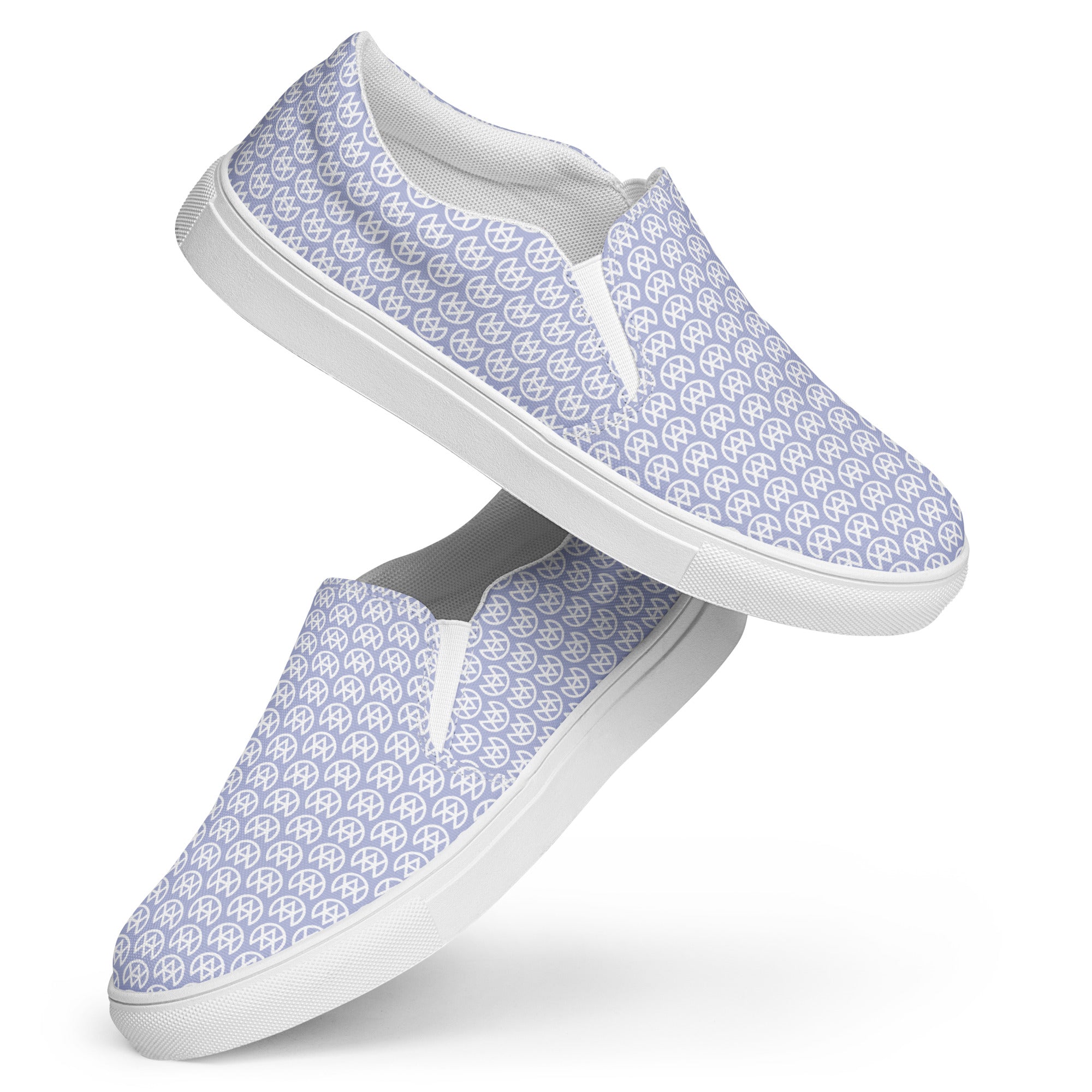 Blue Mirage Canvas Slip-ons