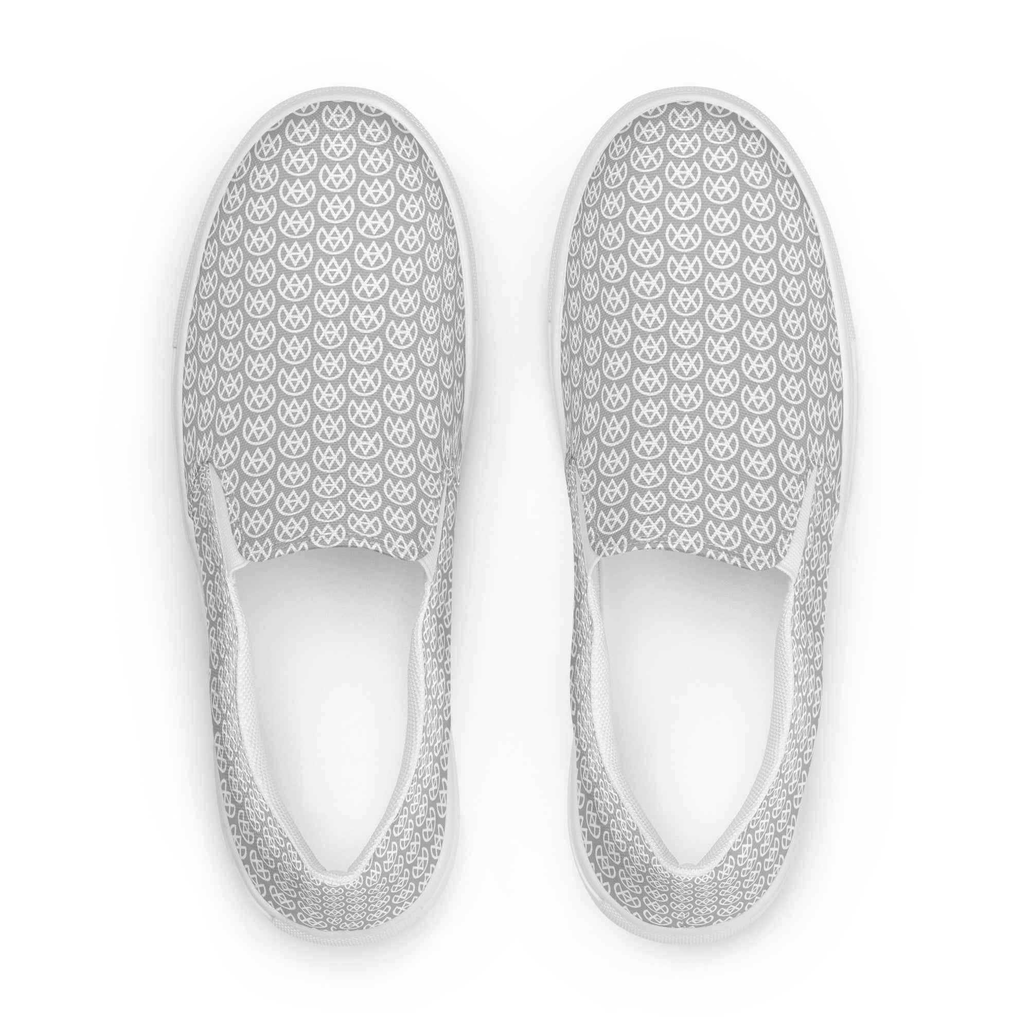 Blassplatinfarbene Canvas-Slipper