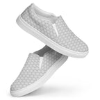 Blassplatinfarbene Canvas-Slipper