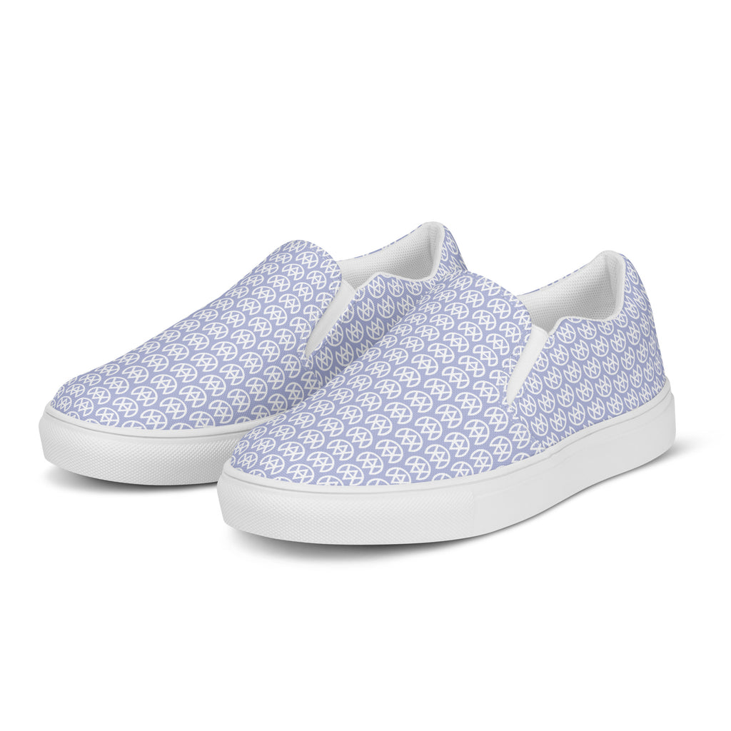 Blue Mirage Canvas Slip-ons