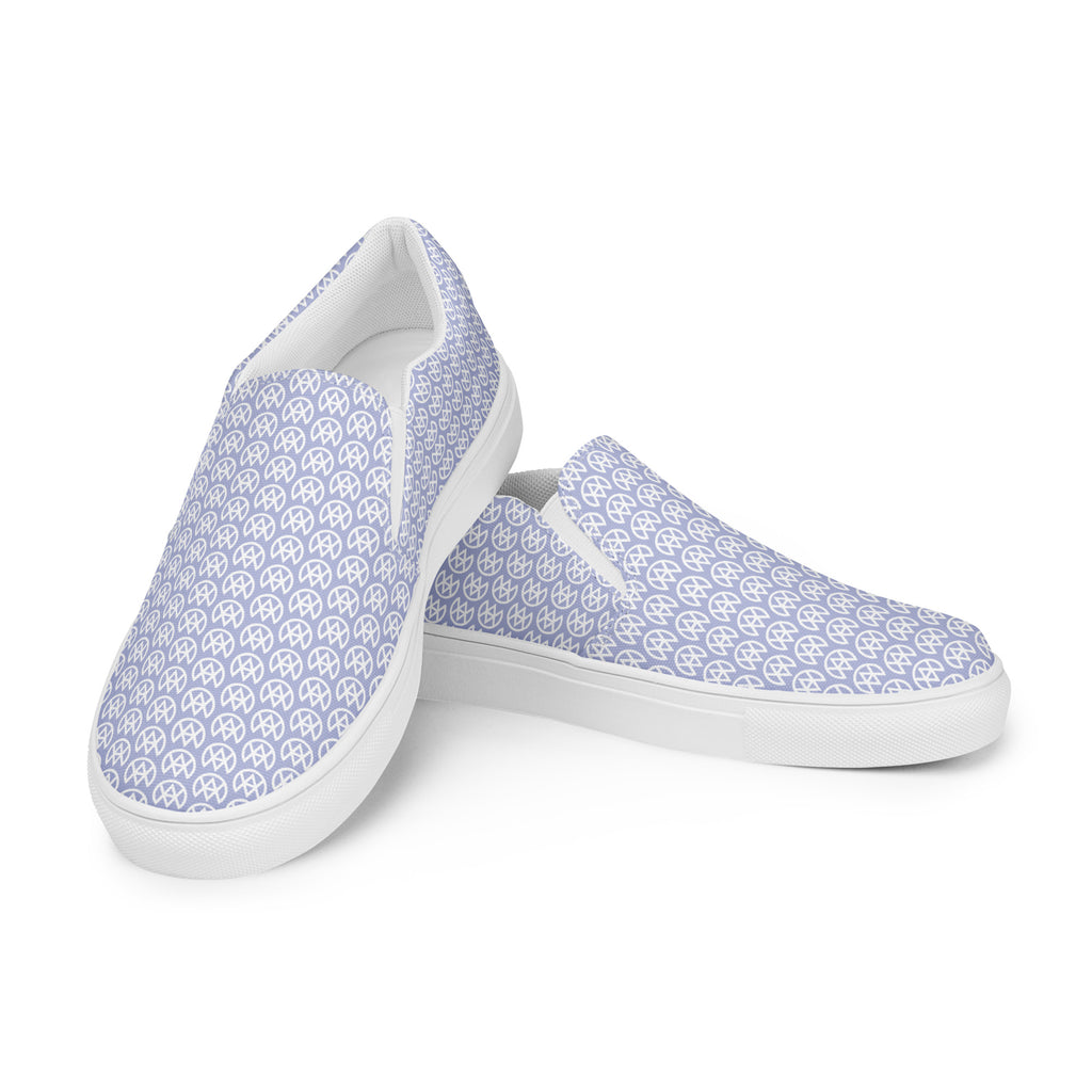 Blue Mirage Canvas Slip-ons