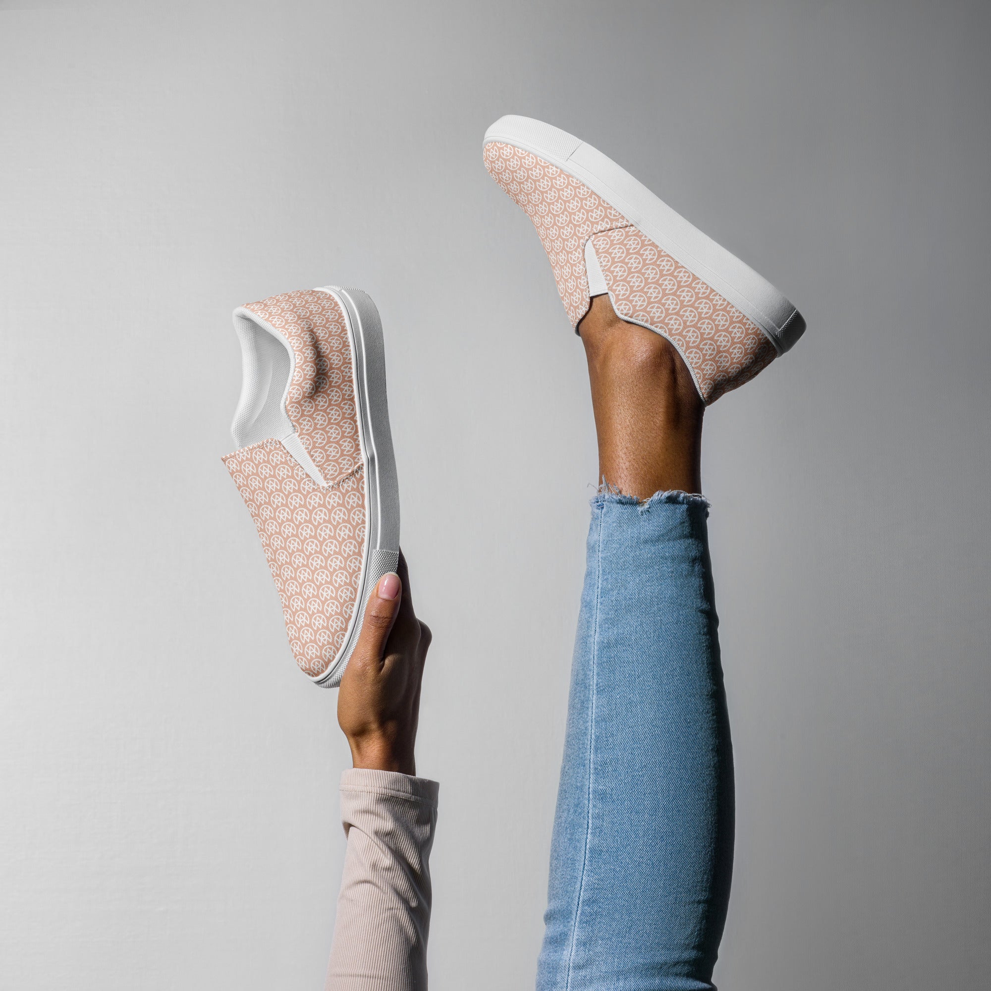 Soft Peony Canvas Slip-ons Secondary image
