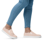 Soft Peony Canvas Slip-ons